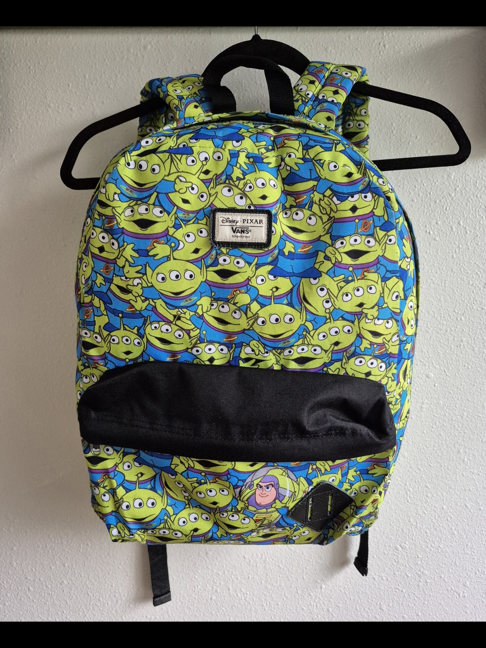 Rare Disney Pixar x Vans Toy Story Alien Print Backpack Buzz Lightyear